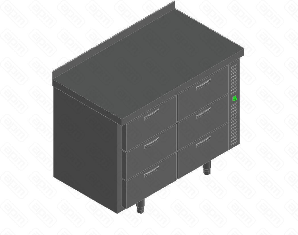 СТОЛ С ОХЛАЖДШКАФОМ HICOLD SN 33TN P БЕЗ АГРЕГАТА