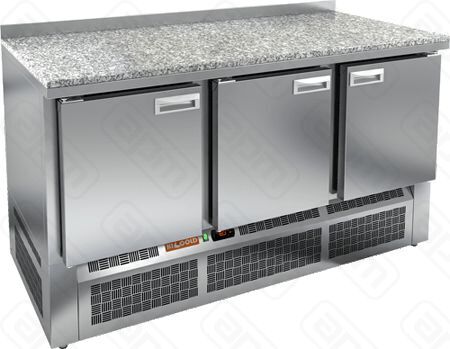 СТОЛ С ОХЛАЖДШКАФОМ HICOLD SNE 111TN КАМЕНЬ