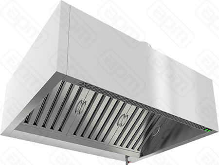 ЗОНТ ВЫТЯЖПРИСТЕННЫЙ ЗКВПО-13509 КОРОБЧАТЫЙ