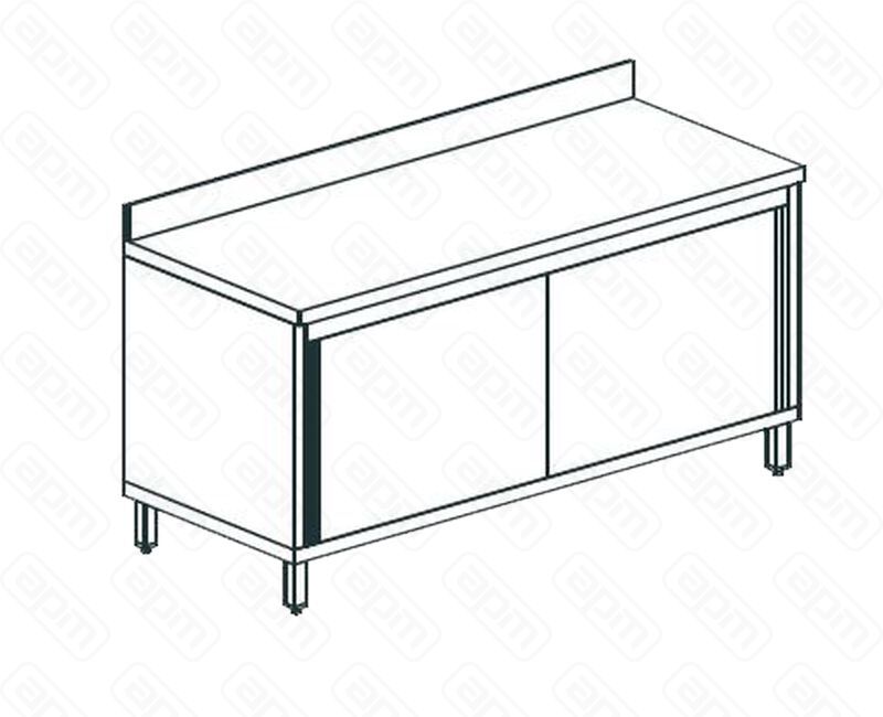 СТОЛ ПРОИЗВОДСТВЕННЫЙ ЗАКРЫТЫЙ APACH CHEF LINE LWC612SH2SDU