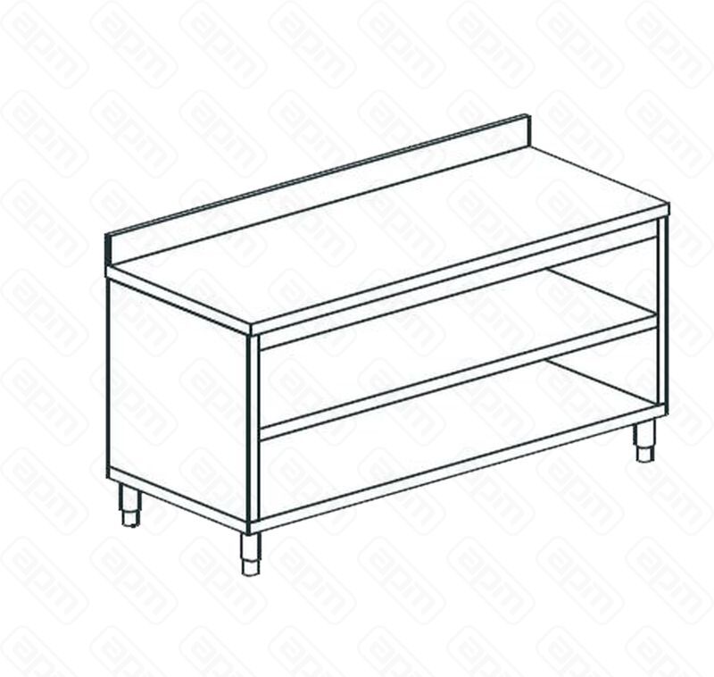 СТОЛ ПРОИЗВОДСТВЕННЫЙ ЗАКРЫТЫЙ С 3-Х СТОРОН APACH CHEF LINE LWC620SH2U