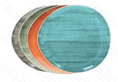 Тарелка 31h3285 см B-RUSH GREEN BI022314711