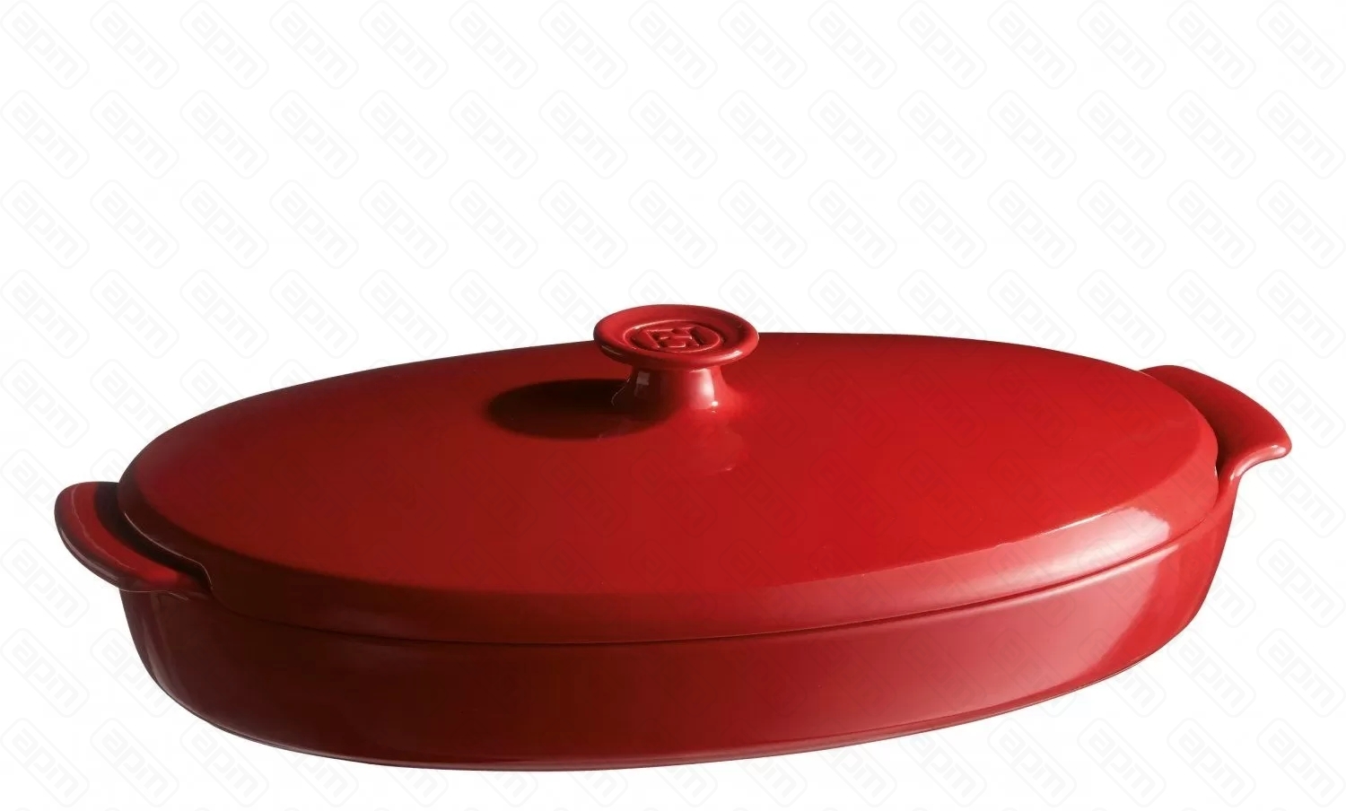 Папильот форма  для запекания 415x245х10см керамика цвет гранат 348443