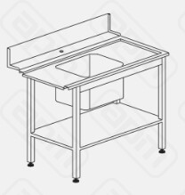 СТОЛ ДГРЯЗПОСУДЫ DIHR T55 1000 R