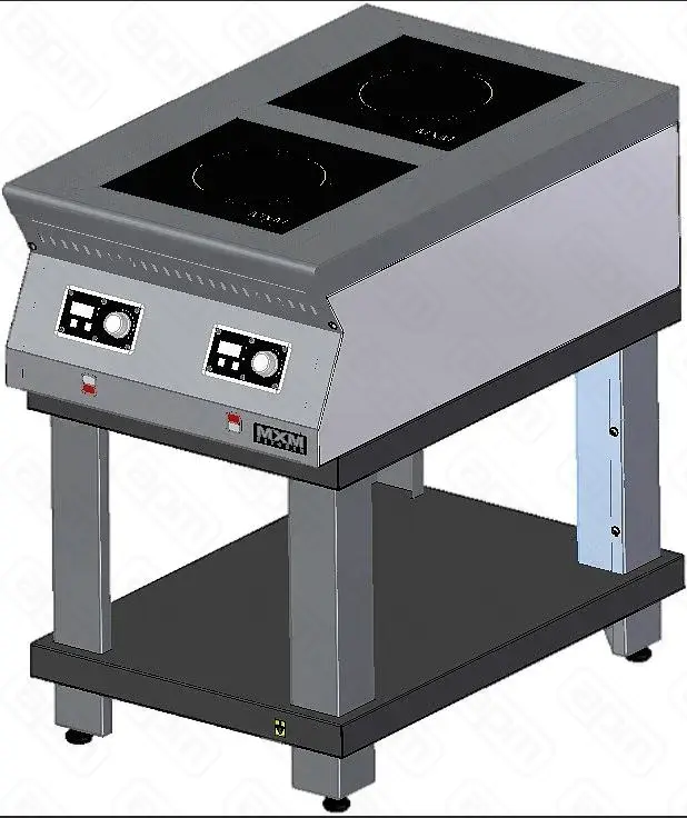 Плита индукционная тип ПИ модель ПИ29ПС50 без воздуховода на крашеной подставке