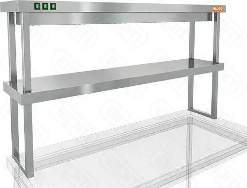 Полка тепловая тип ТР 2К-154 двухъярусная комбинированная