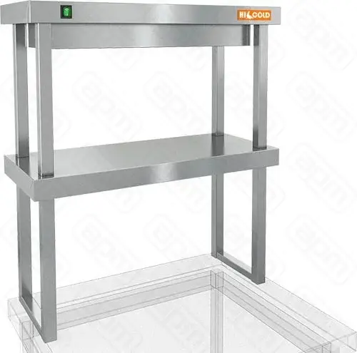 Полка тепловая тип ТР 2К-64 двухъярусная комбинированная