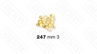 ФОРМА LA MONFERRINA ДЛЯ P6P12 GRANDINE 3 MM 247 БРОНЗА