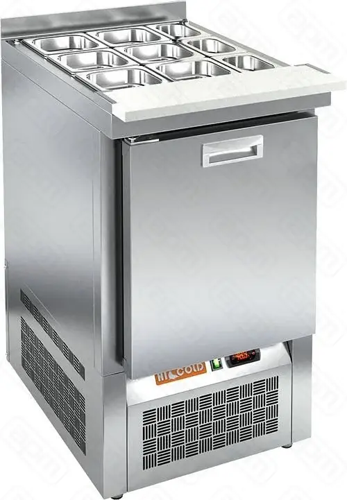 Стол охлаждаемый высокотемпературный тип HT модель SLE3-1GN BOX ПОЛИПРОПИЛЕН БЕЗ КРЫШКИ