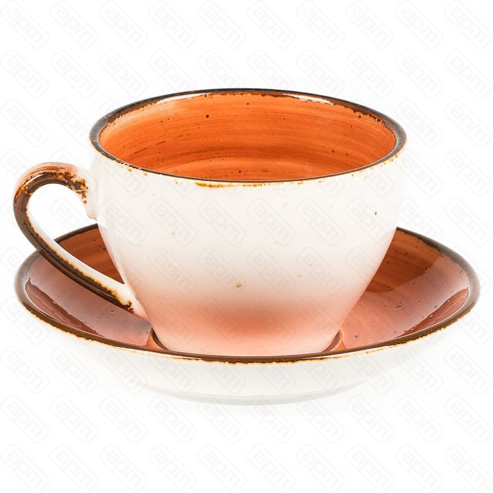 Чайная пара Fusion Brown Shore 220 мл PL Proff Cuisine