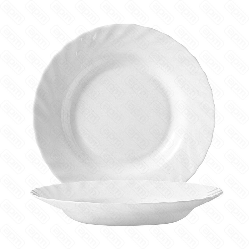 Тарелка Luminarc Trianon глубокая 300мл 225 см стеклокерамика белый цвет ARC