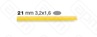 ФОРМА LA MONFERRINA ДЛЯ DOLLY  PNUOVA LINGUINE 32x16 ММ 21 БРОНЗА