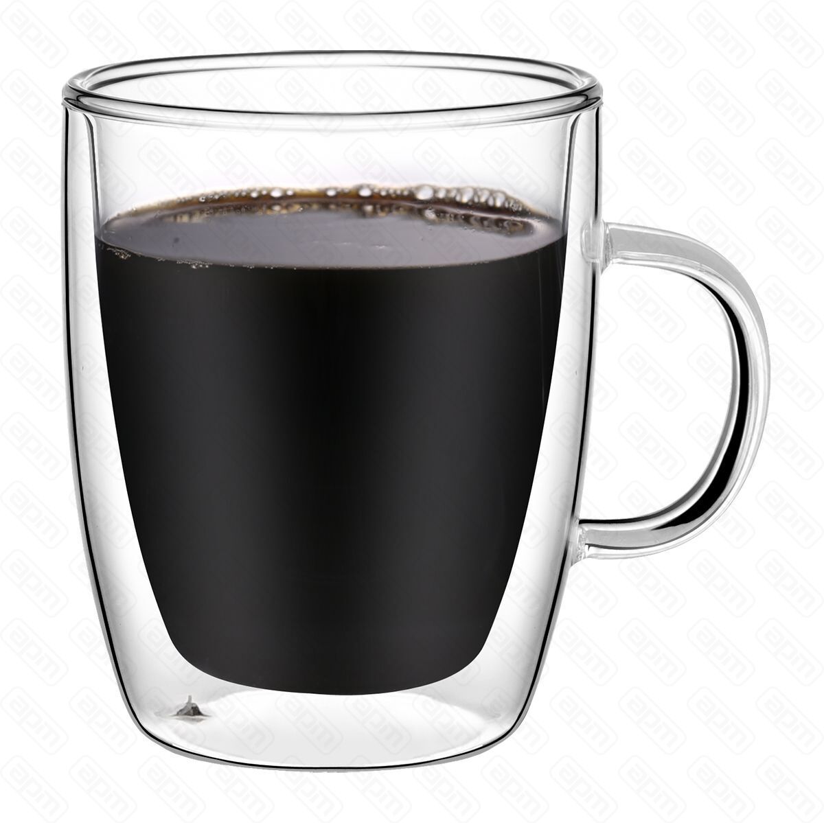 Набор кружек 2шт400 мл термостойкое стекло двойные стенки PL