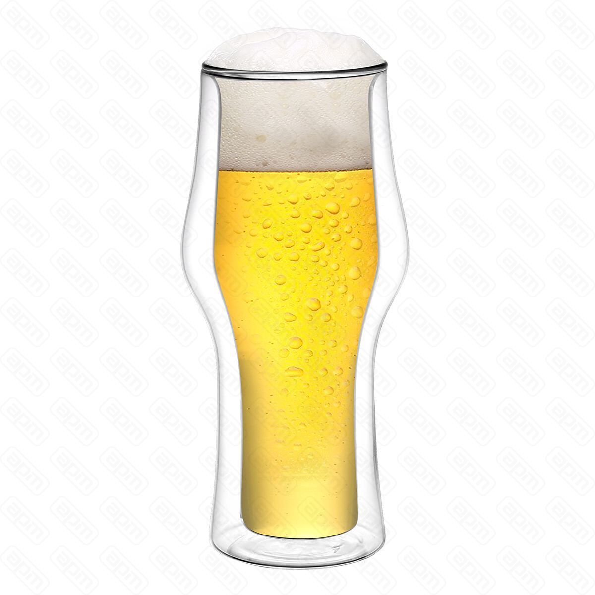 Набор стаканов 2шт400 мл термостойкое стекло двойные стенки PL