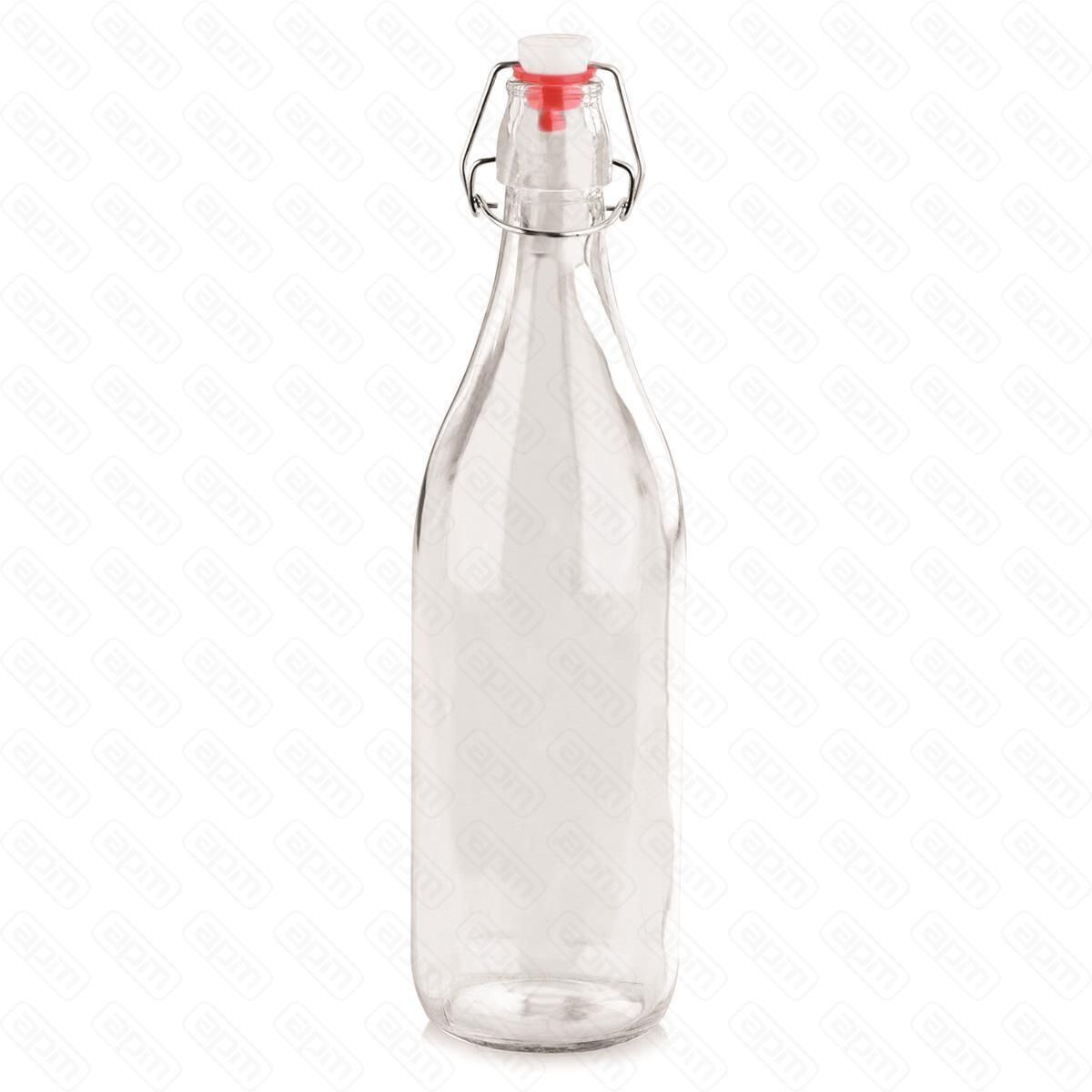 Бутылка 055 л с крышкой прозрачная d 7 см h27 см с пробкой бугельный замок стекло PLProff Cuisine