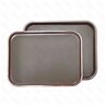 Поднос пластиковый прорезиненный коричневый 4131 см PL - BarWare