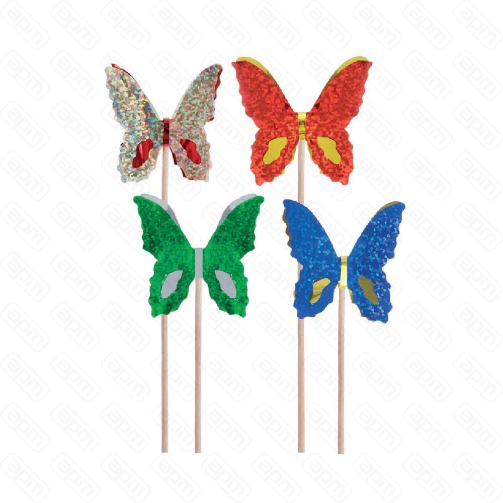 Пика Бабочка 15 см 100 шт
