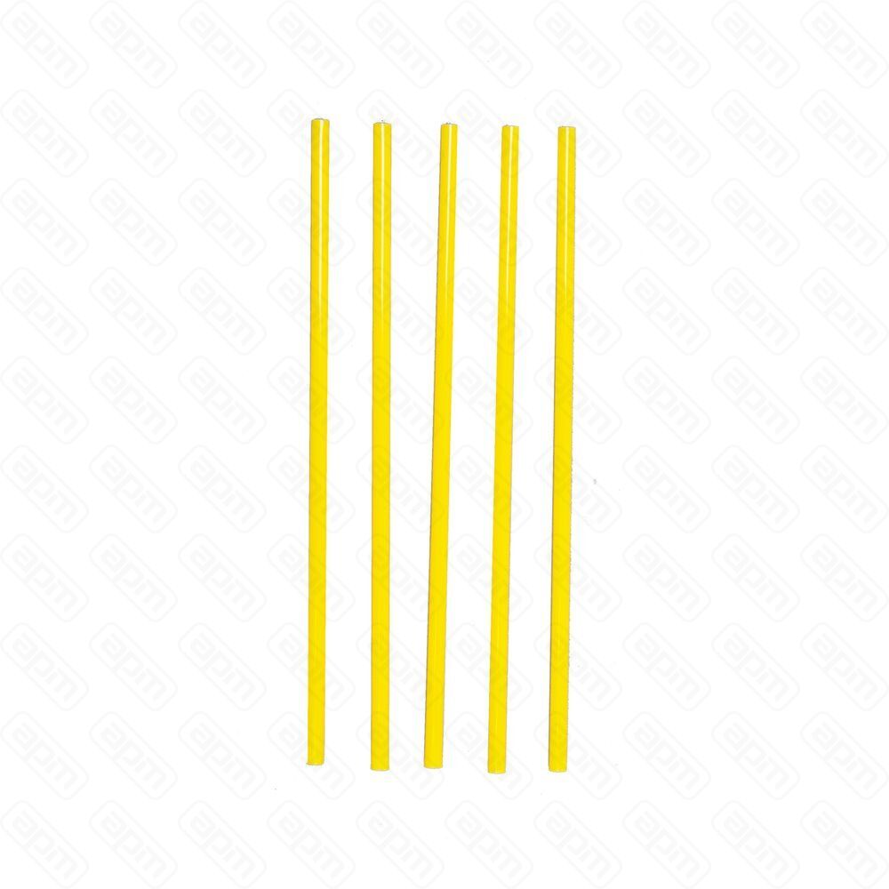 Трубочки для коктейля без изгиба желтые 24 см d 6 мм 250 шт