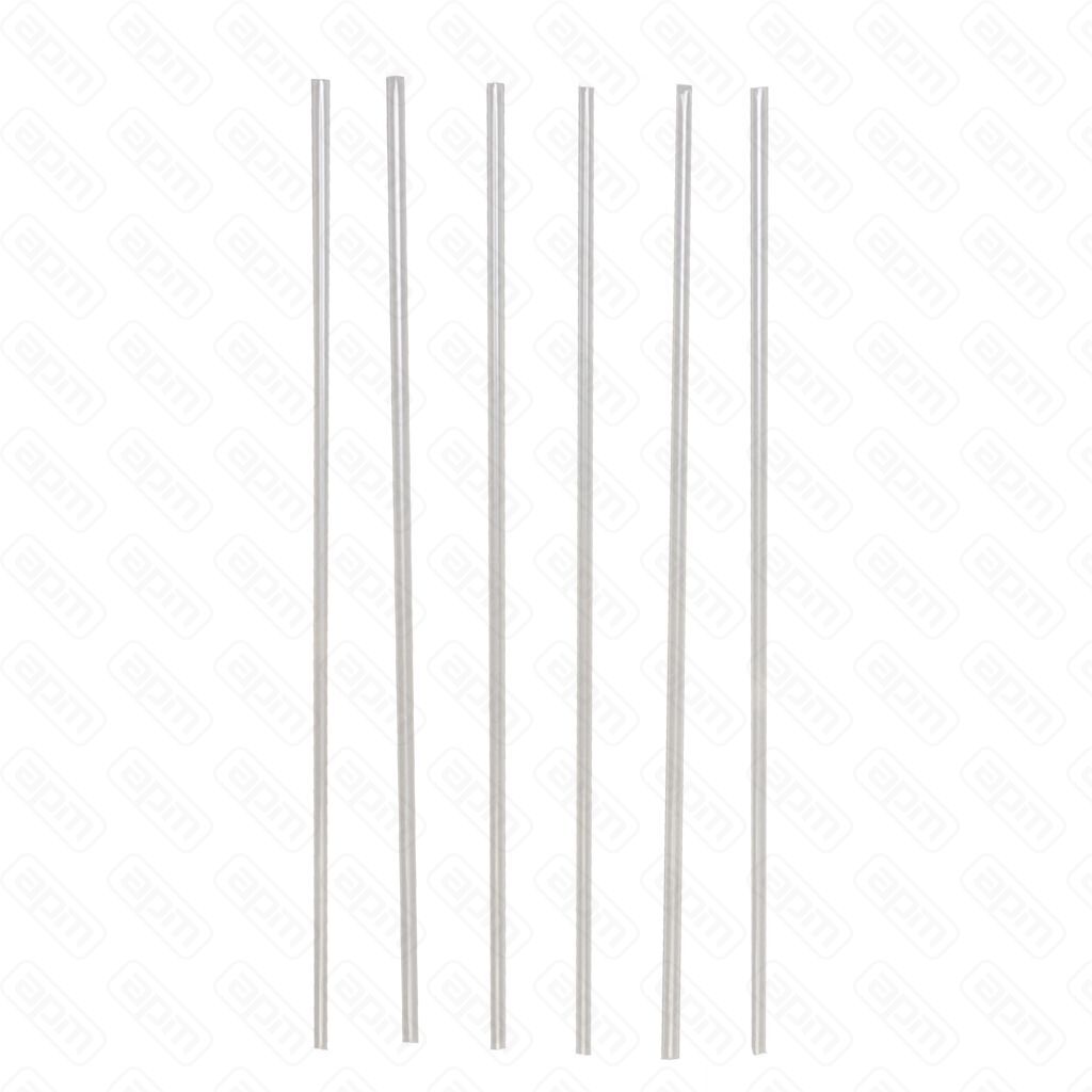 Трубочки для коктейля без изгиба прозрачные d 3 мм l 24 см 1000 шт