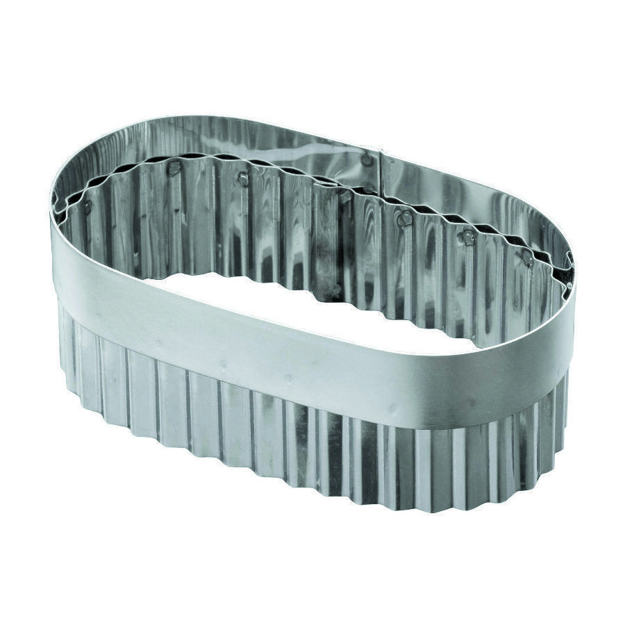 Высечка гофрированная для слоеного языка без ручки 815 см h 55 см нержавейка