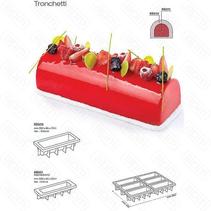 Форма кондитерская Pavoni 2508570 мм силикон 2585 см h 7 см Италия