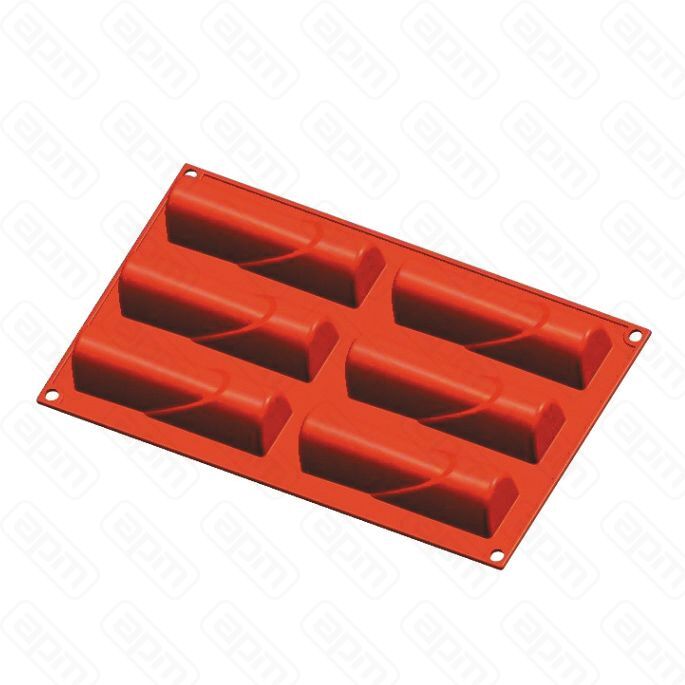 Форма силиконовая PL Proff Cuisine Полуцилиндр 6 ячеек 12033 мм h 30 мм 30175 см