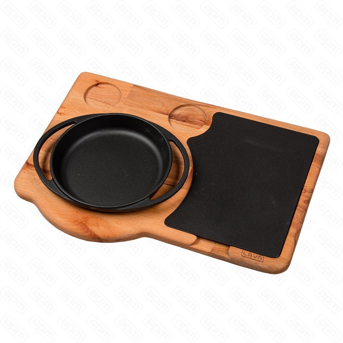 Сковородка d16см  чугун на дподставке LAVA