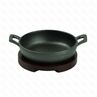 Сковородка чугунная круглая на деревянной подставкедля подачи d12 cм PL-ProffCuisine