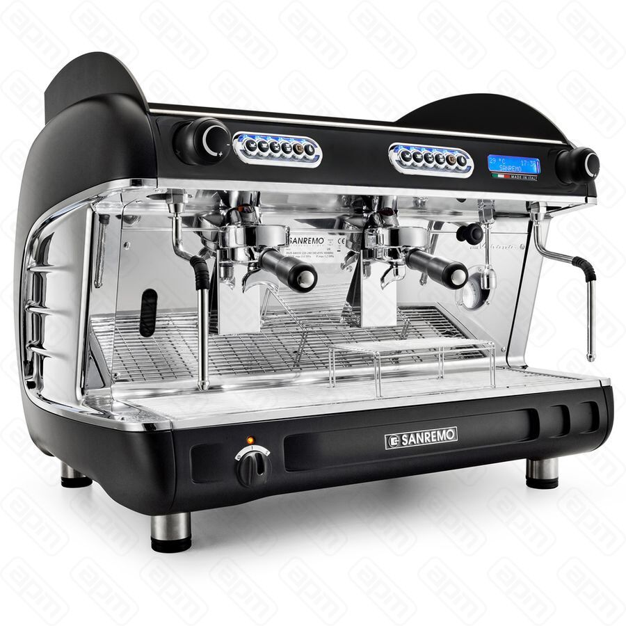 Кофемашина Sanremo Verona SED автомат 2 высокие гр черная