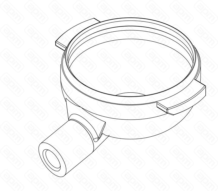 Корпус фильтродержателя CW510L Sanremo арт 10054000A