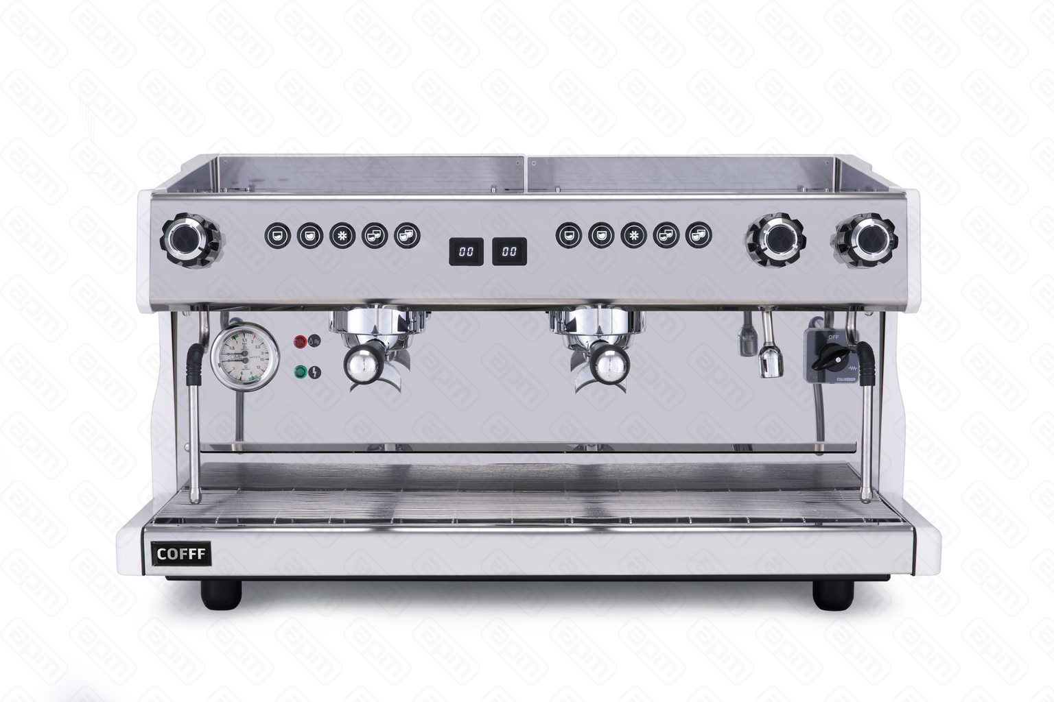 Кофемашина рожковая COFFF LUNA 2 GR A 2 группы автомат белая COFFEE MACHINE COFFF LUNA SB-20 2 GR A WHITE