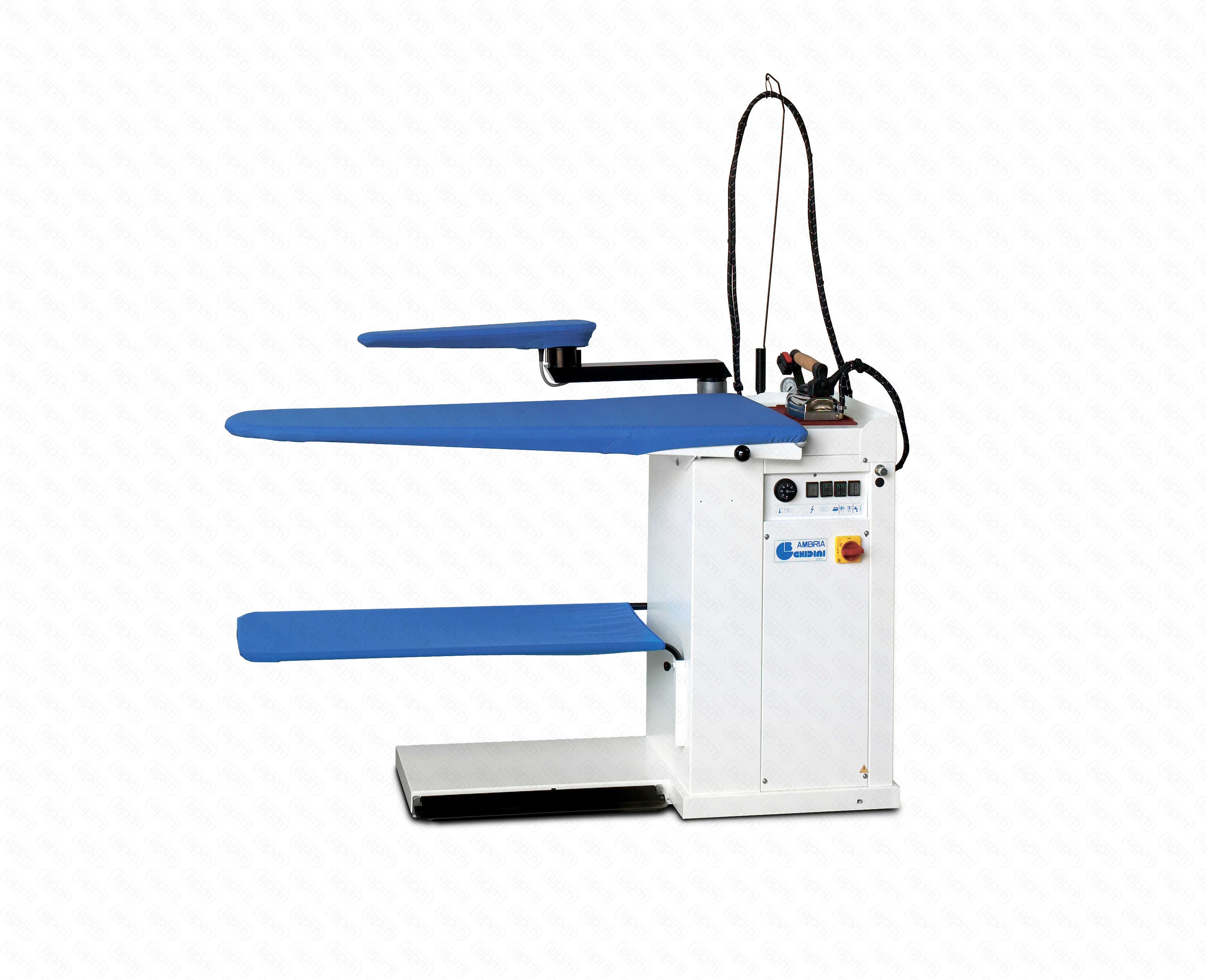 Стол гладильный GHIDINI AMBRIA парогенератор рукав AMBRIA STD - ELECTRICALLY HEATED VACUUM TABLE WITH BOILER WATER PUMP SWINGING ARM