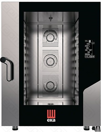 Печь конвекционная Tecnoeka MKF 1016 BM в комплекте с автомойкой и термощупом ELECTRIC COMBI OVEN 10 TRAYS 600 X 400 MM AND 11 GN WITH CLEANING SYSTEM AND CORE PROBE MKF 1016 BM