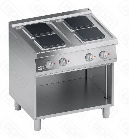 Плита электрическая 4-х конфорочная K7ECU10VVQ ELECTRIC RANGE 4 PLATES  OPEN CABINET