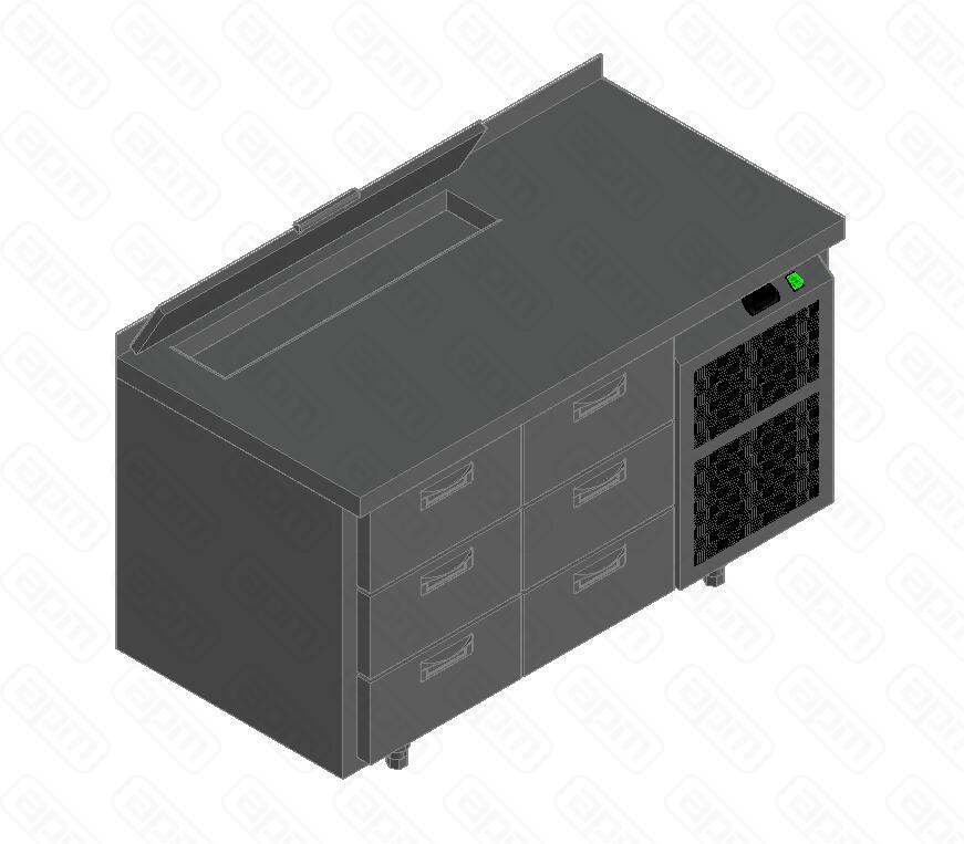 СТОЛ ДЛЯ САЛАТОВ HICOLD SL2-33GN 16