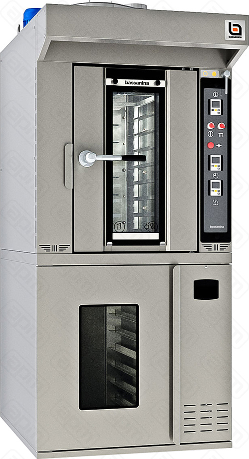 ПЕЧЬ РОТАЦИОННАЯ BASSANINA FR MINI E4610 КОМПЛЕКТ С РАССТОЙКОЙ FR MINI E46PR LCD