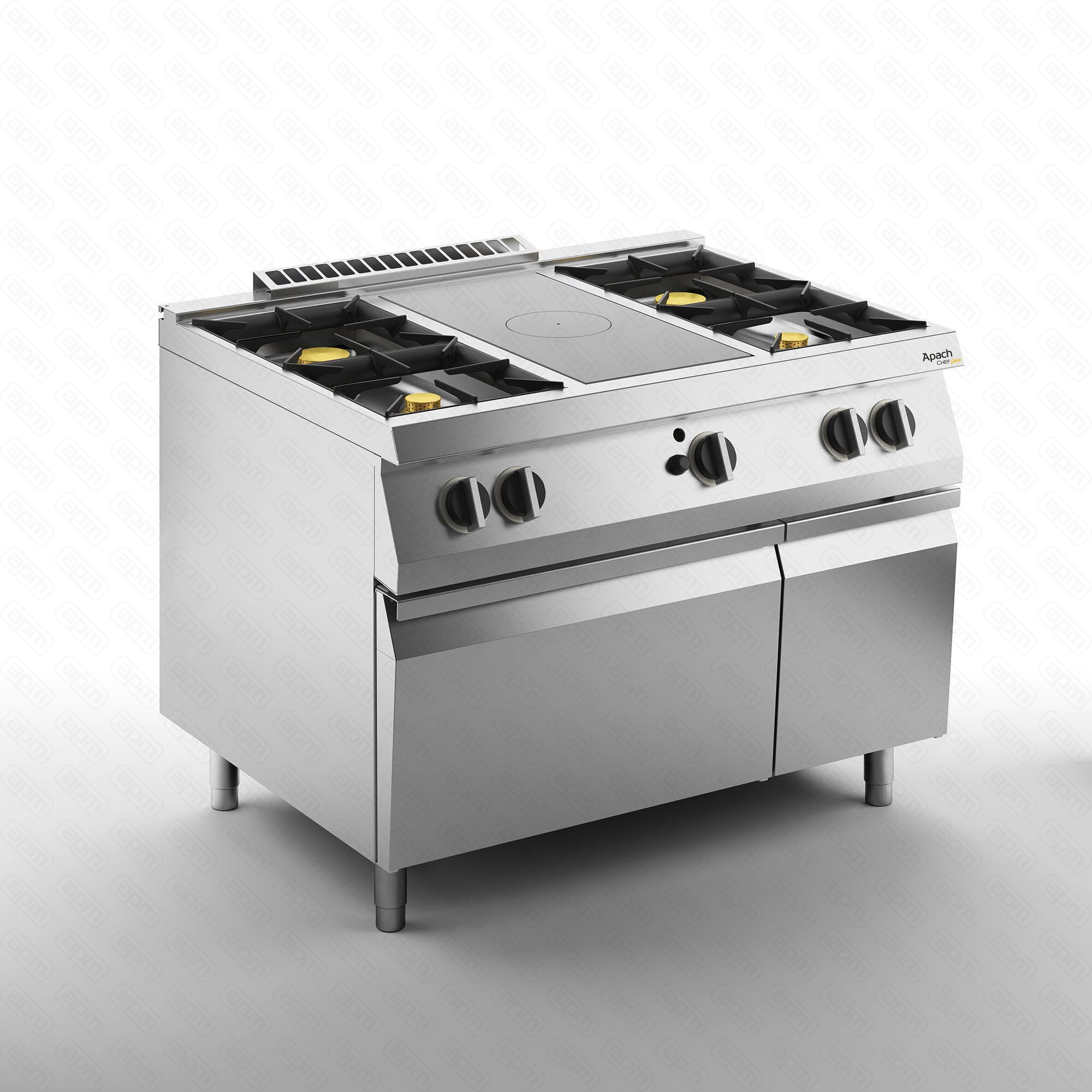 ПЛИТА СО СПЛОШНОЙ ПОВЕРХНОСТЬЮ ГАЗОВАЯ 700 СЕРИИ APACH CHEF LINE SLRSTG127R4CS