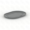Тарелкакрышка овальная 21х145см h15см серия Welcome цвет темно-серый 320813